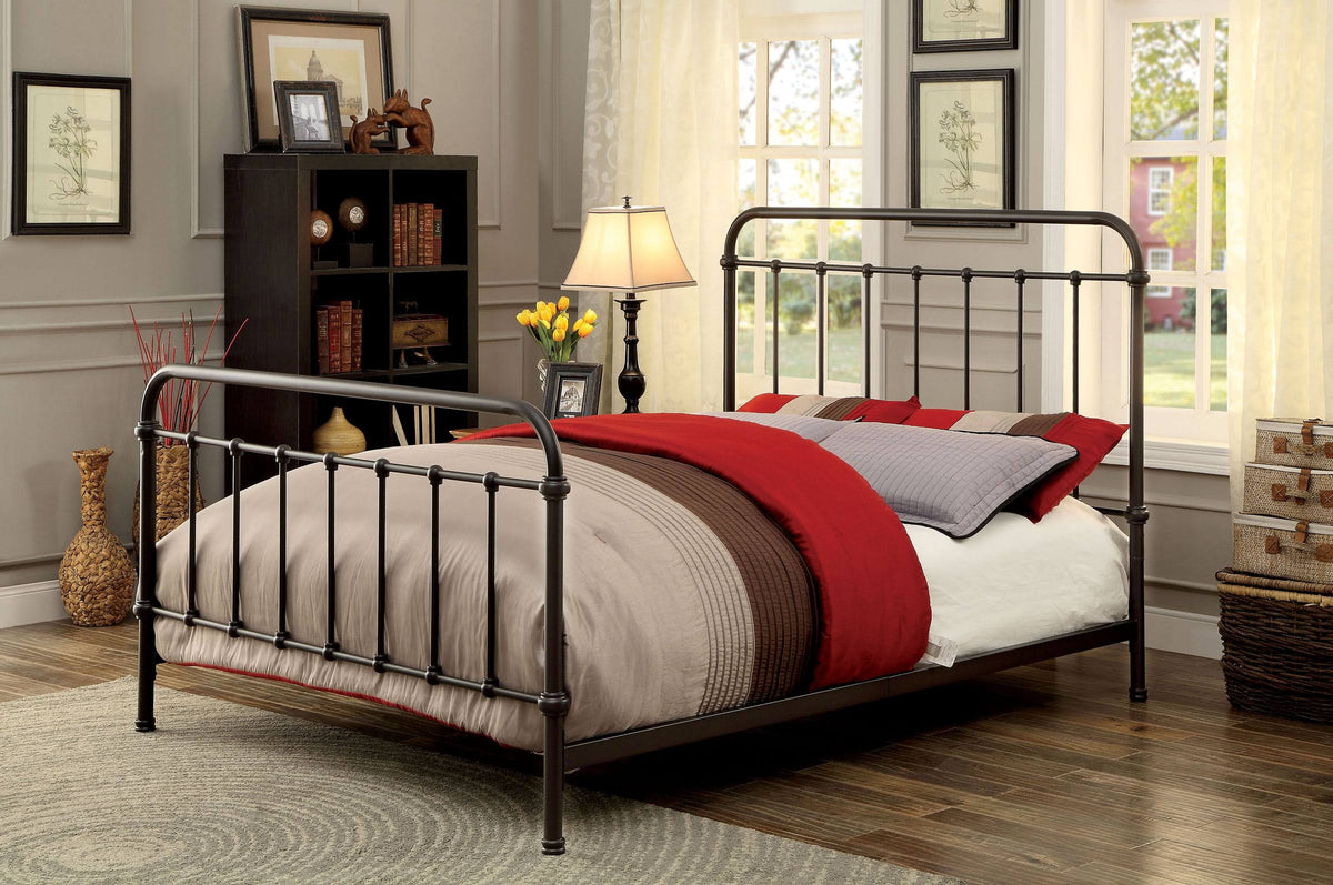 Dark Bronze King Bed X25904