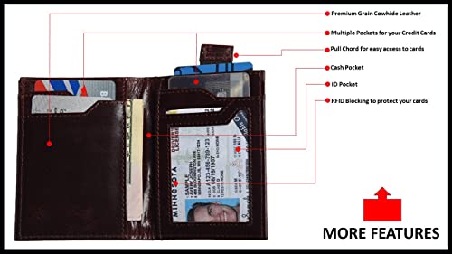 Genuine Leather Bifold Front Pocket Wallet L418513