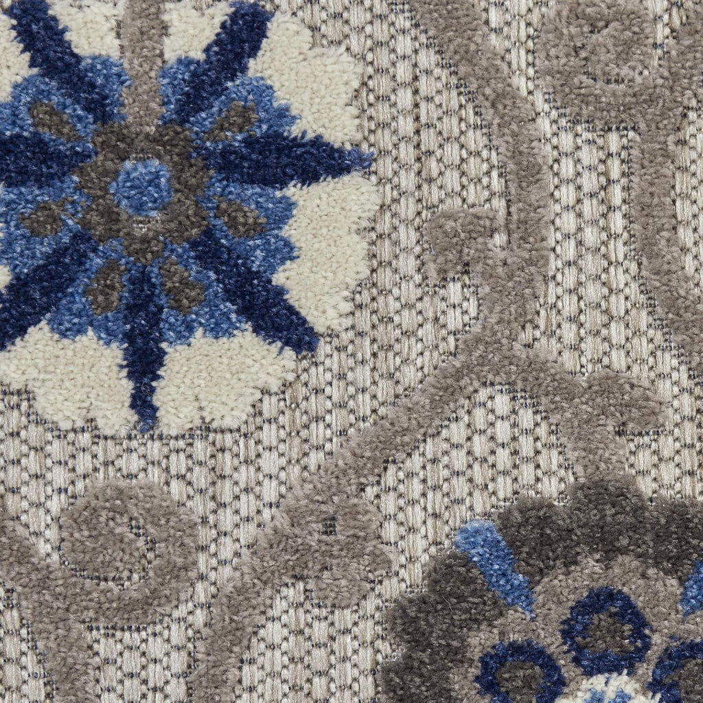Grey/Blue 7' x 10' Area Rug Y48476