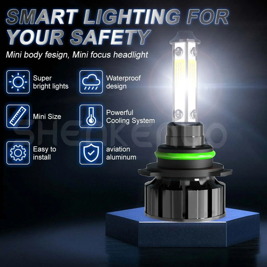 6000K LED Headlight Bulbs Combo 4X F6948