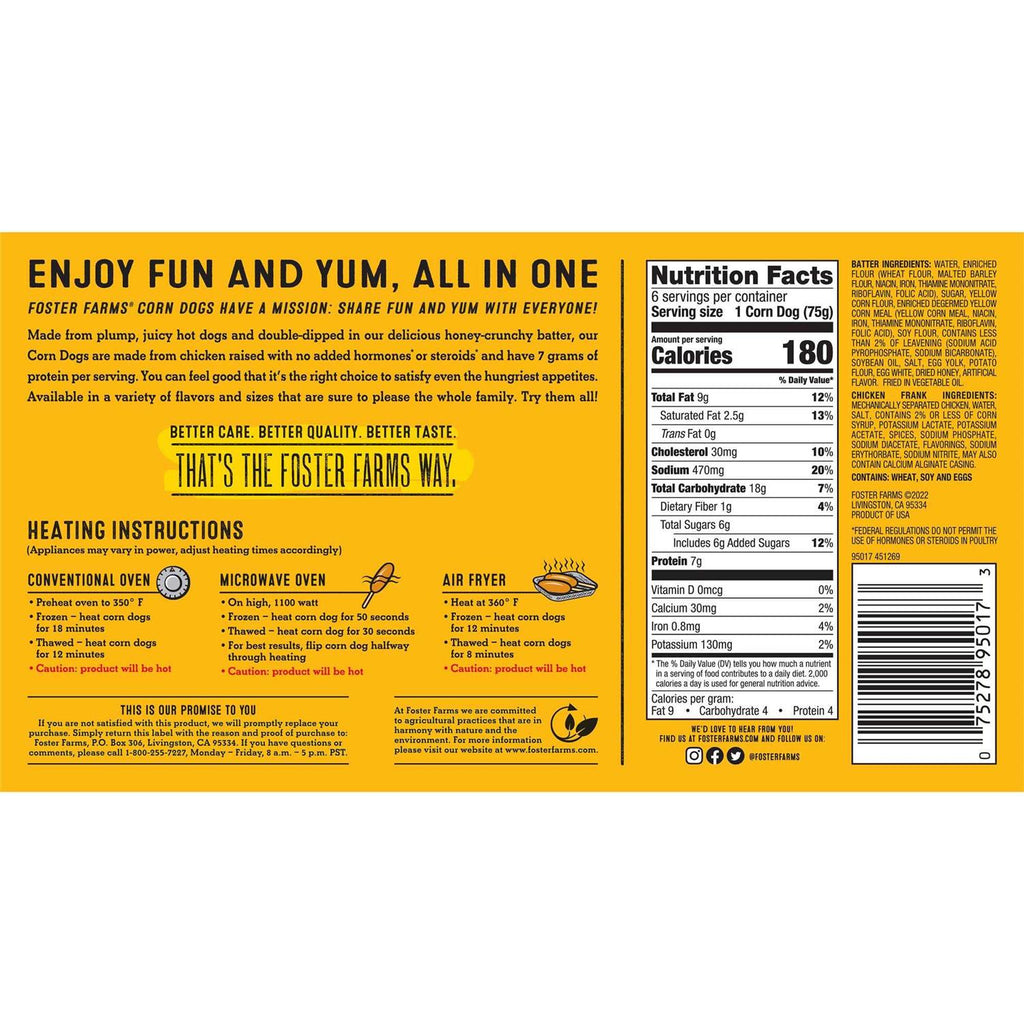 Corn Dogs Honey Crunchy Flavor F1505