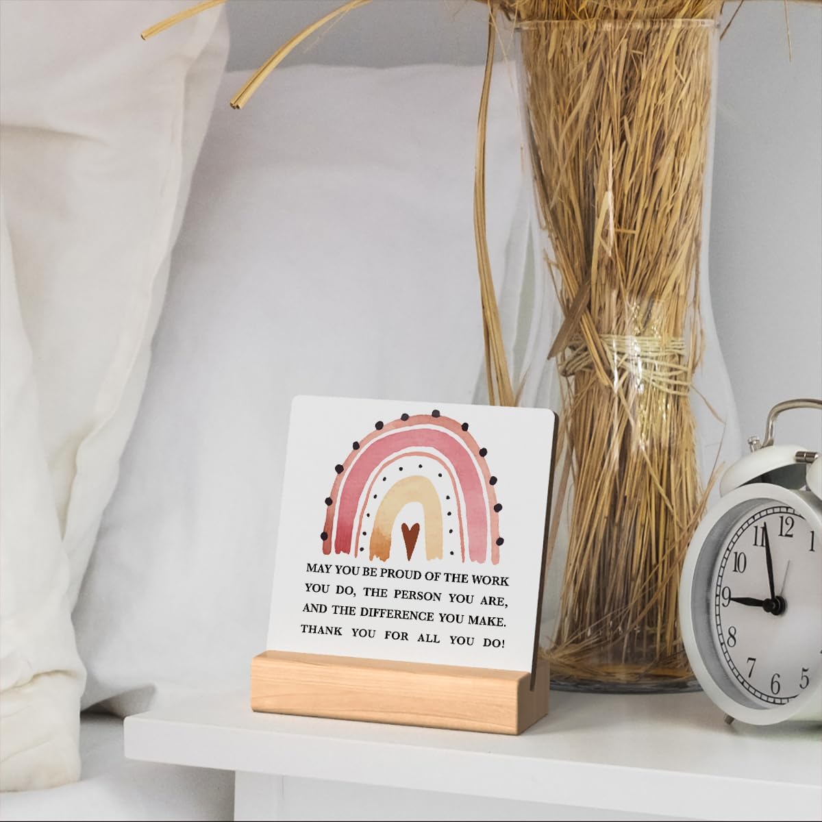 Desk Decor Sign 4x4 Inches L848276