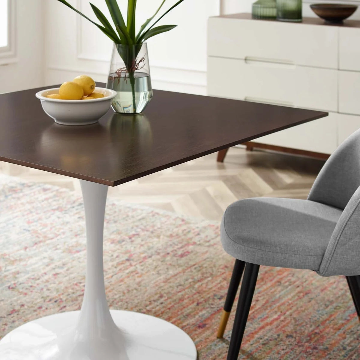 Modern Wood Square Dining Table E6697