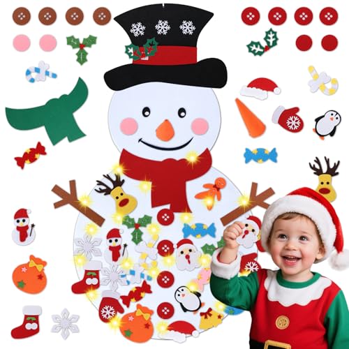 Felt Christmas Tree Set with 34 Detachable Ornament K460