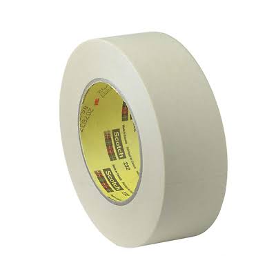 3M High Performance Masking Tape 232 Tan, 72 mm x 55 M 6.3 Mil G91761
