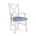Beige Cross Back Arm Chair B69032