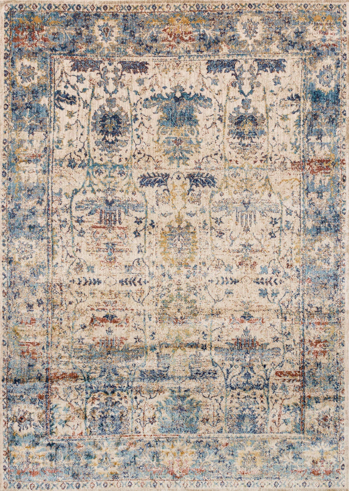 Sand Lt. Blue 9'6 x 9'6 Rug K1591