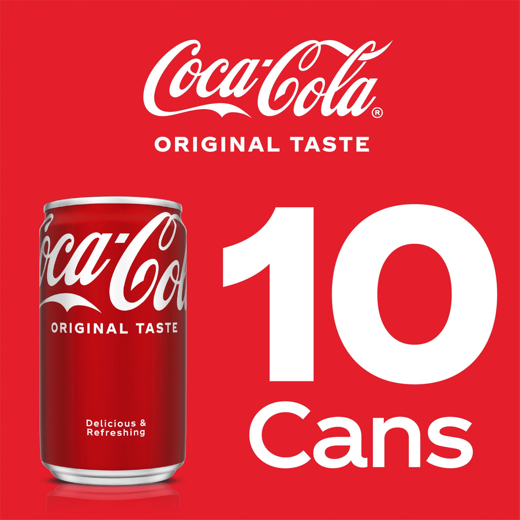 Mini Soda Pop Soft Drink, 7.5 fl oz, 10 Pack Cans A72765