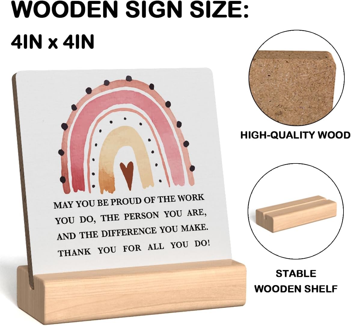 Desk Decor Sign 4x4 Inches L848276
