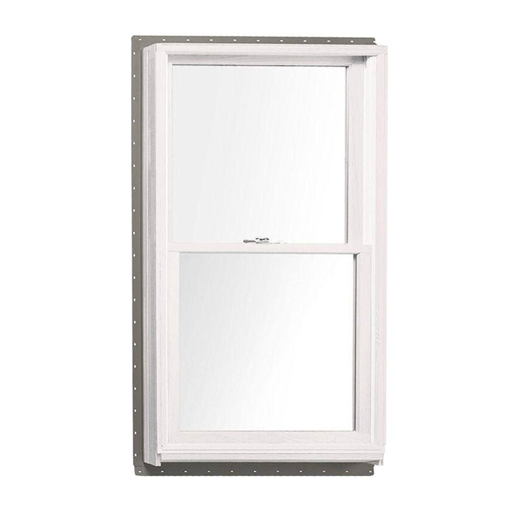 25.625 in. x 40.875 in. Double Hung White Interior Wood Windows O4894