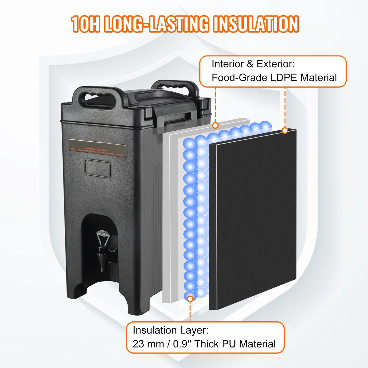 5 Gallon Insulated Beverage Dispenser E3445