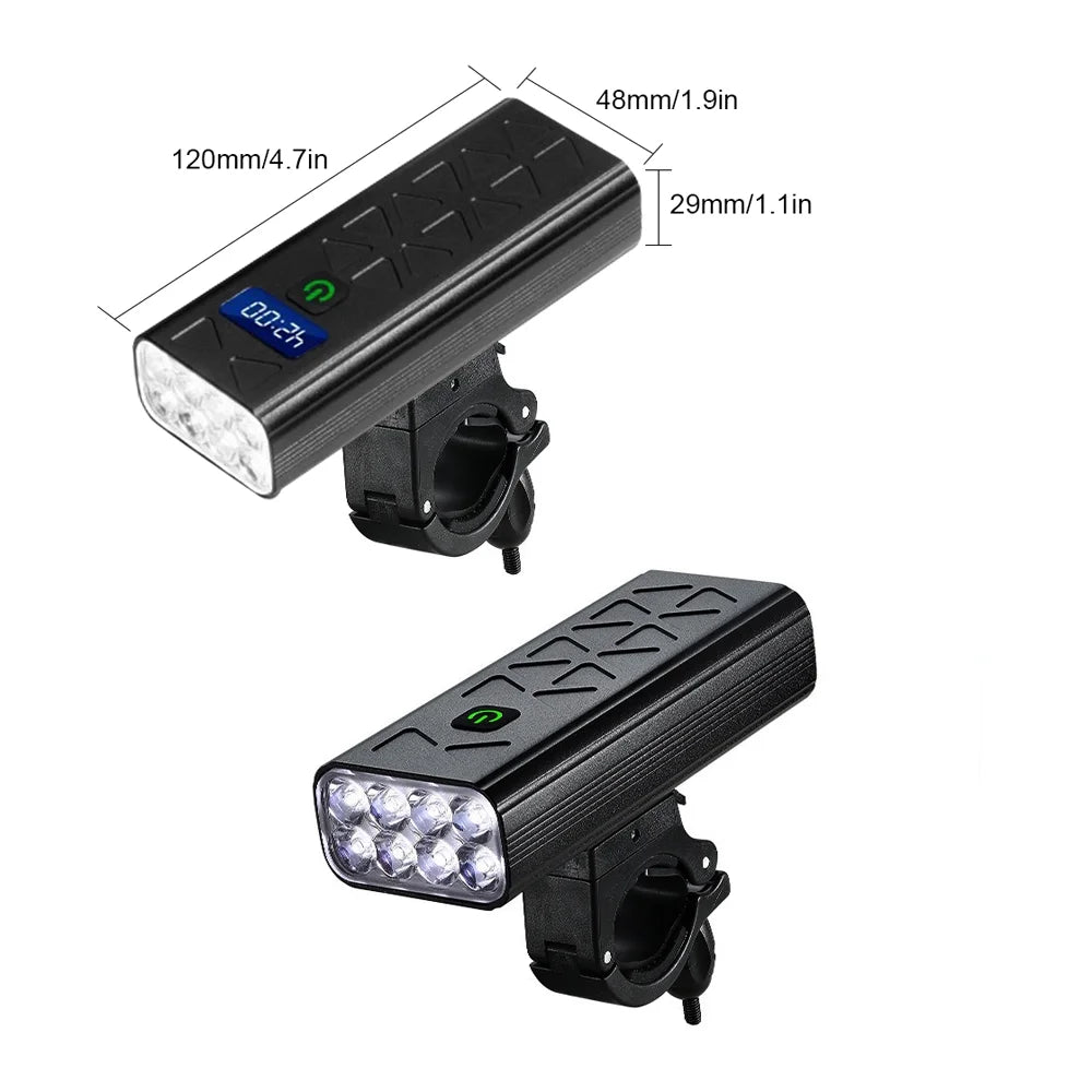 8LED Rechargeable Bike Front Headlight with 5 Modes L71130