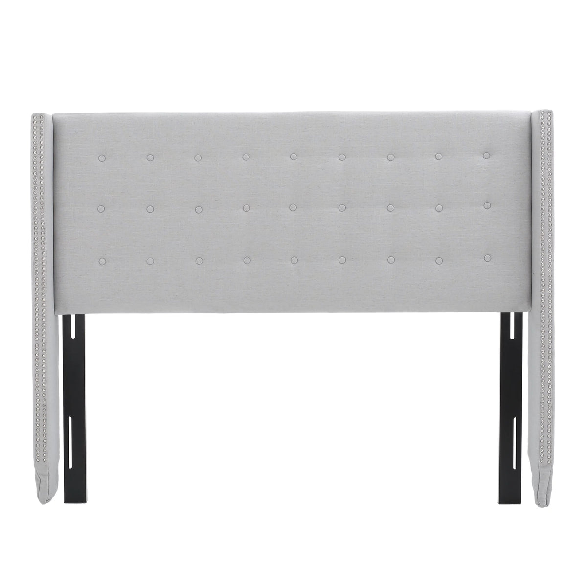 Light Grey Fabric Full/ Queen Headboard X6276