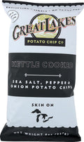 Sea Salt Pepper And Onion Potato Chips, 8 OZ E346014