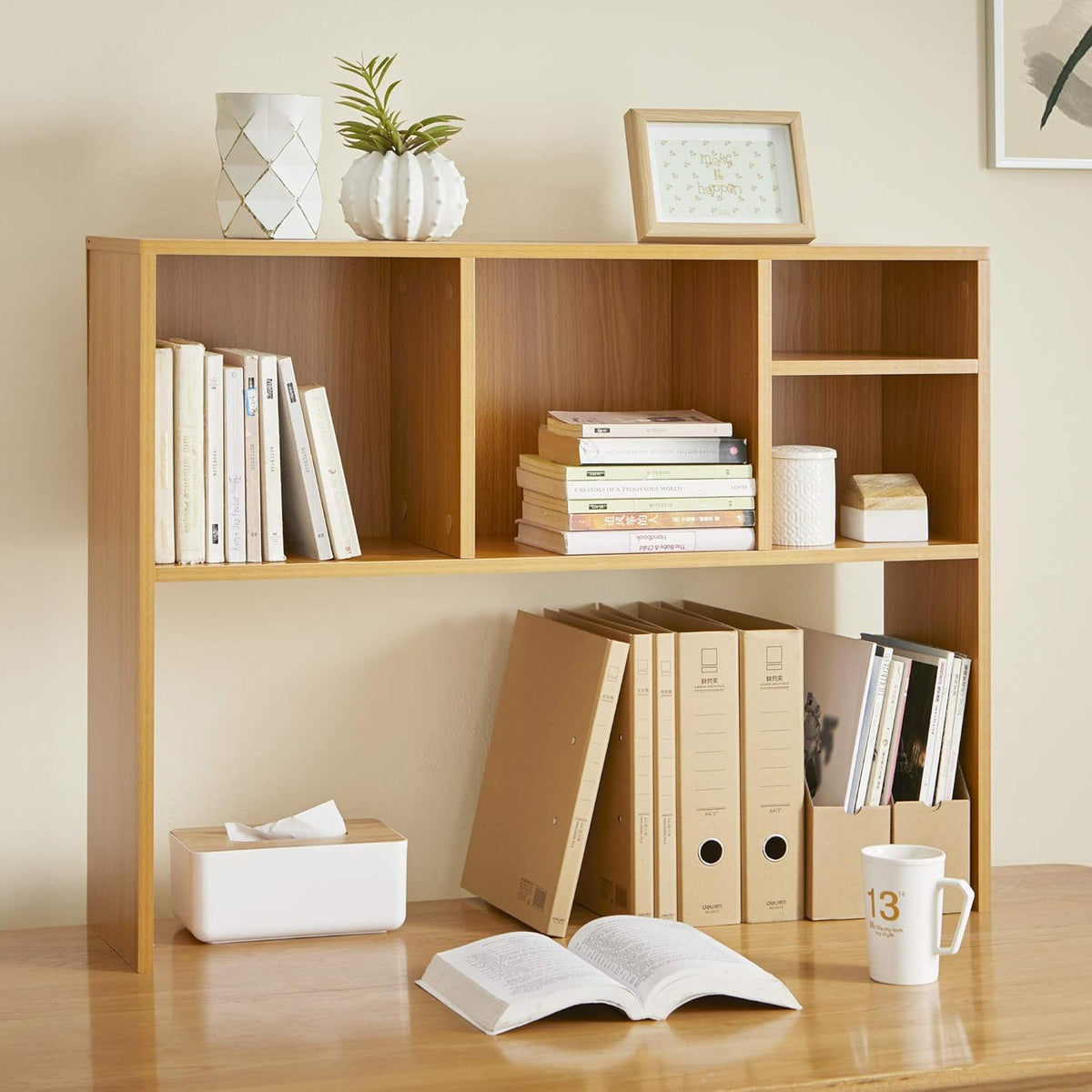 Desk Bookshelf Beech Color O37555