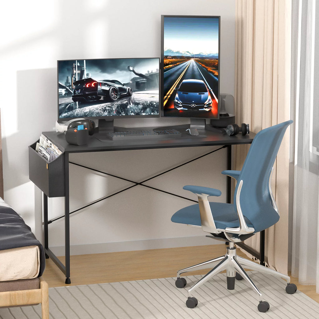 Black Computer Desk with Storage Bag N277760