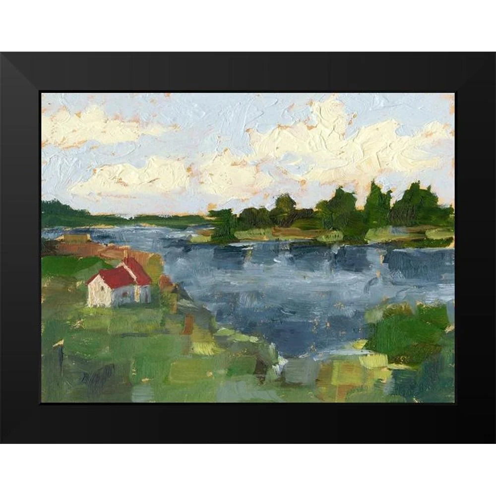 Lakeside Cottages I Framed Museum Art Print E7878