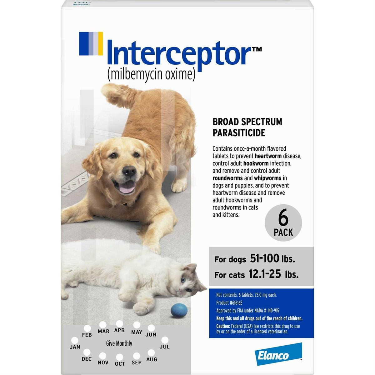 Interceptor for Dogs & Cats W910722