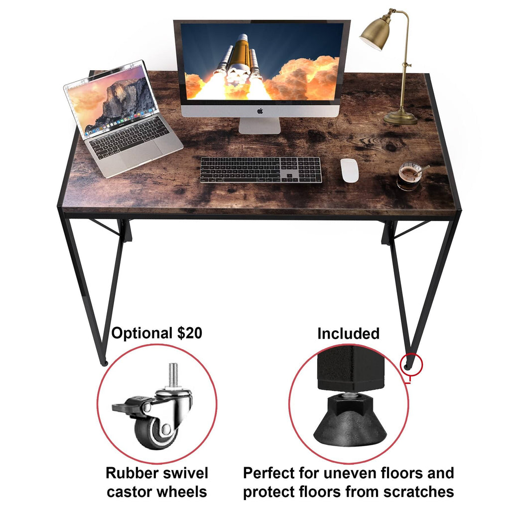 Rustic Folding Computer Desk E99305