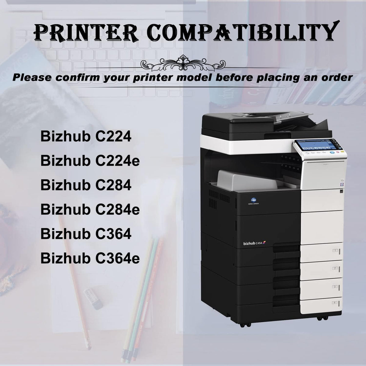 Compatible Toner Cartridge Replacement 4 Pack D650119