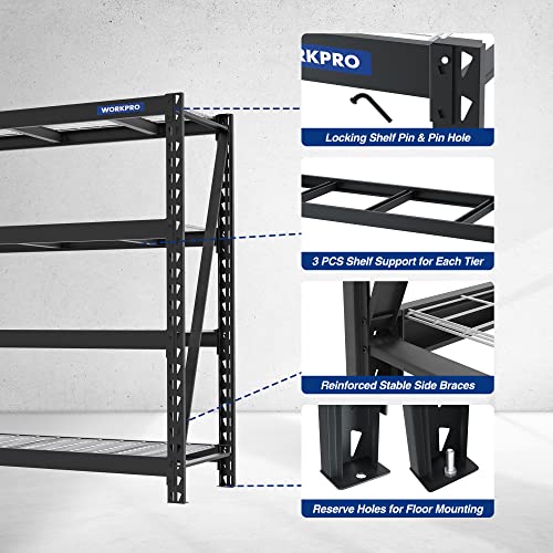 5-Tier Heavy Duty Adjustable Metal Shelving Unit M7400