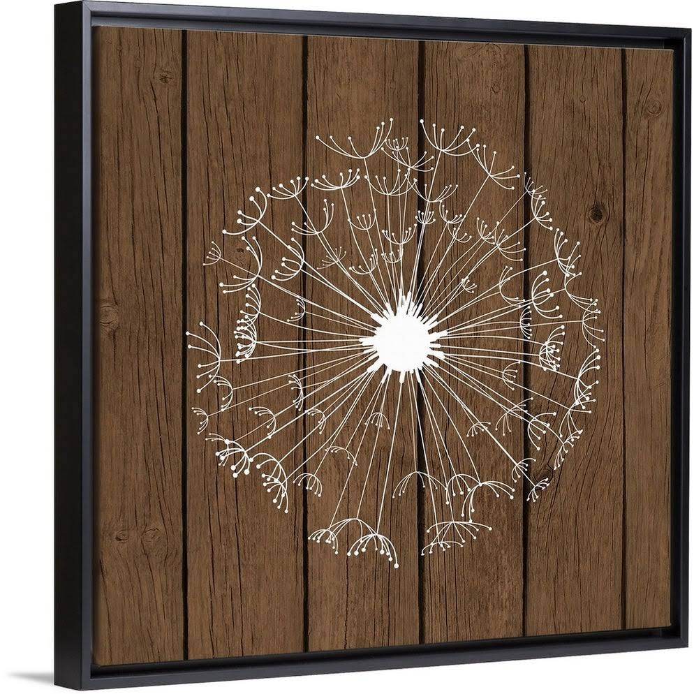 Brown Wood II Black Float Frame Canvas Art - 24 x 24 G15500
