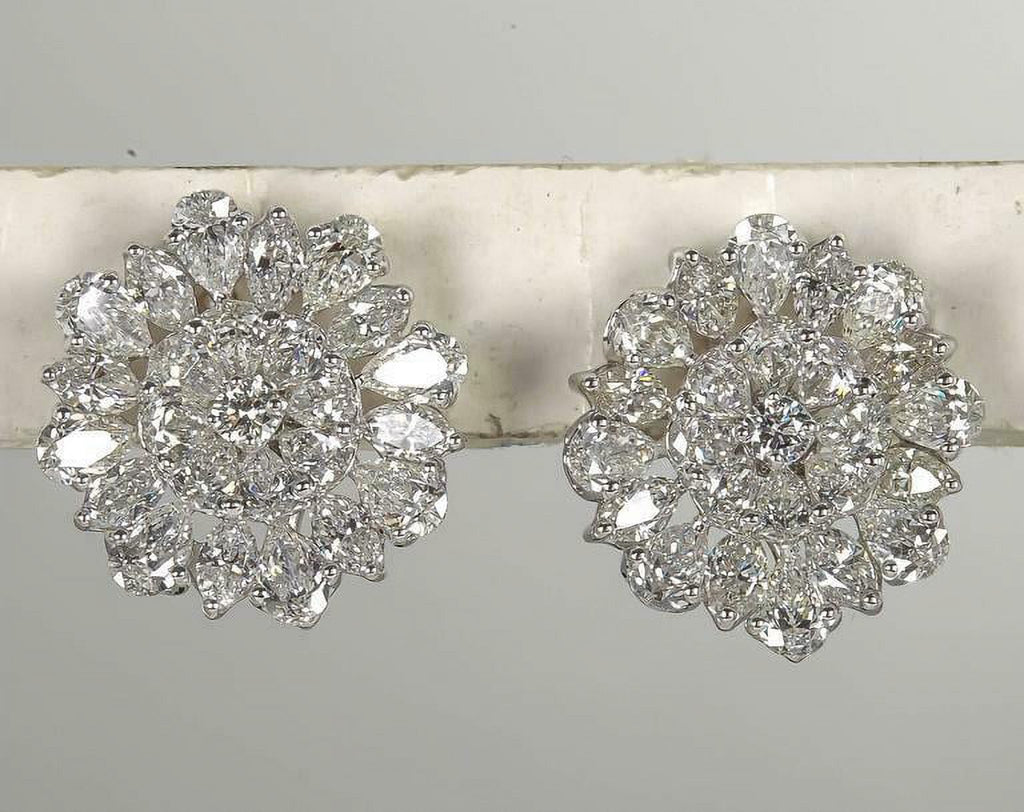 Platinum Button Earrings T33151