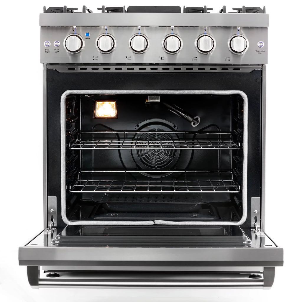 2 Piece Kitchen Appliance Package with Gas Range and Island Range Hood G451817