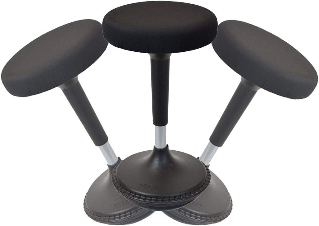 Black Adjustable Wobble Stool W960