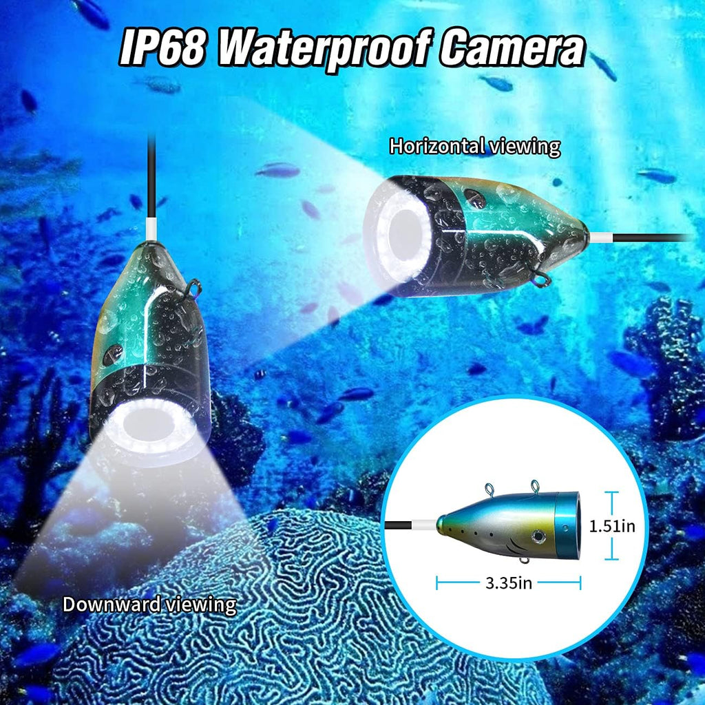 Underwater Fishing Camera with 30 Adjustable LEDs and 7inch 1080P IPS Monitor K453