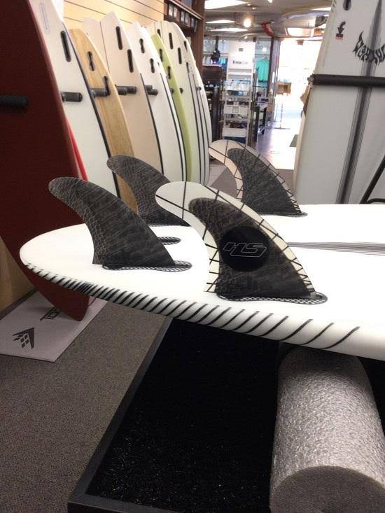 Carbon Large Tri Quad Fin Set U7774