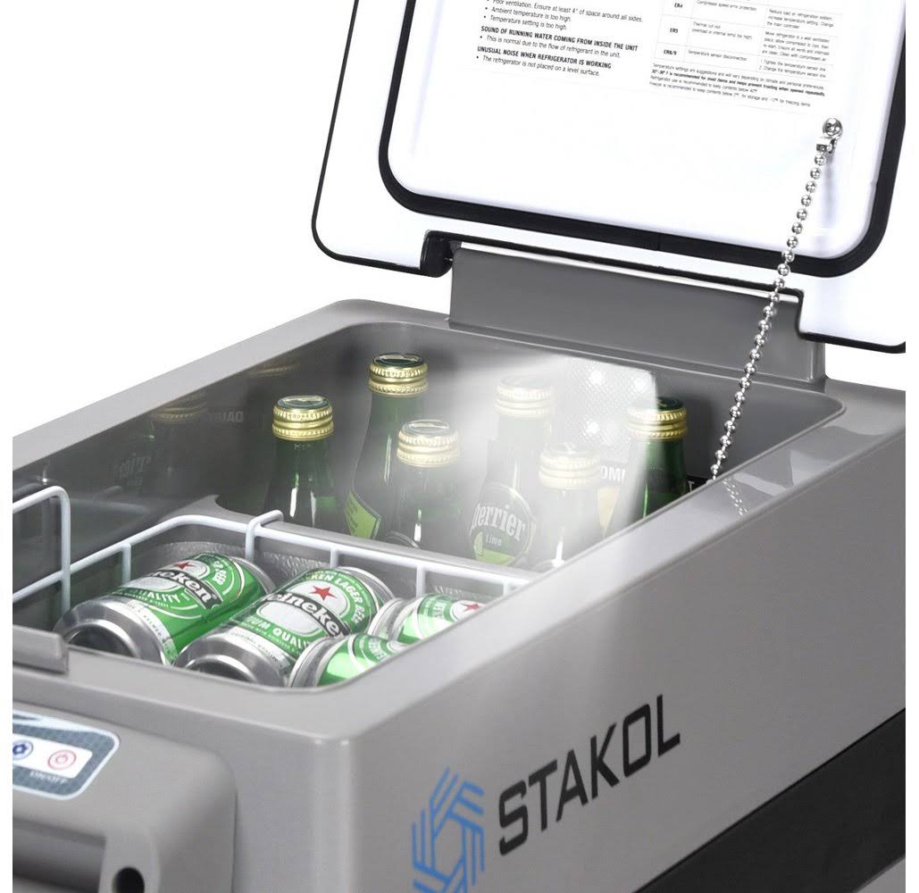 44 Quarts Portable Electric Car Cooler Refrigerator/Freezer Compressor Black Gray N763856
