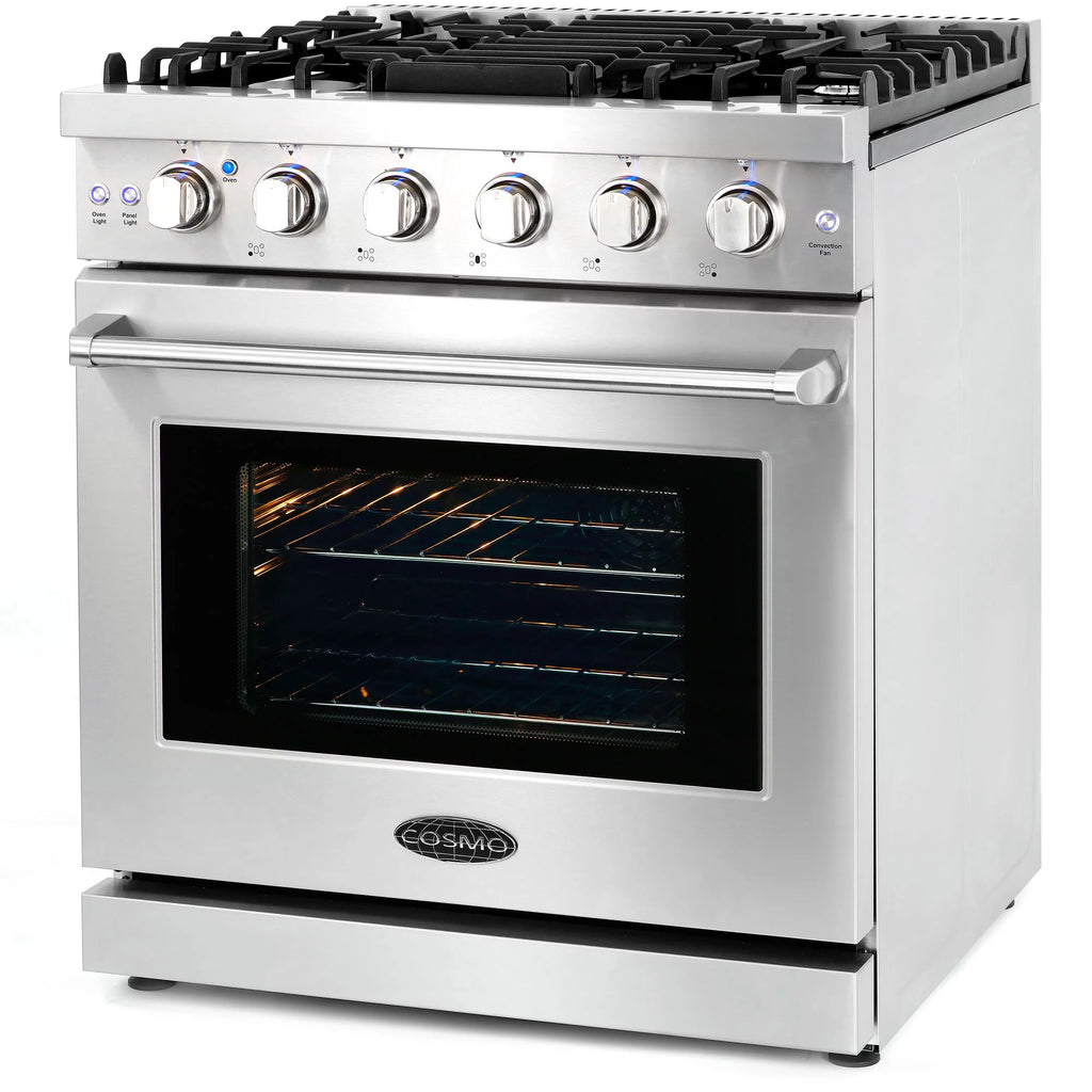 2 Piece Kitchen Appliance Package with Gas Range and Island Range Hood G451817