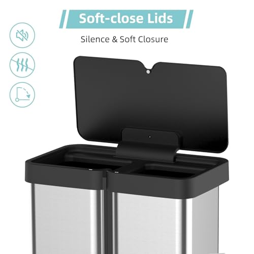 60 Liter Stainless Steel Motion Sensor Trash Can A263349