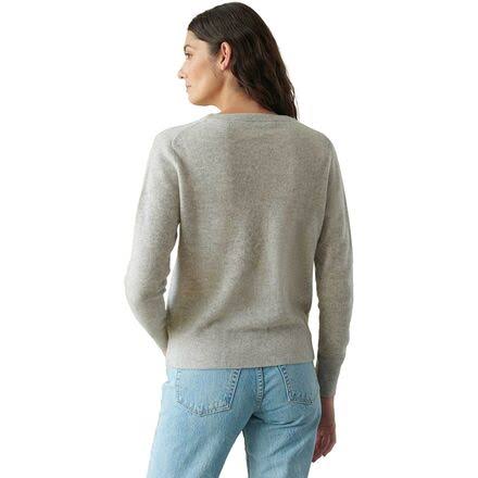 Misty Grey Heather Cashmere Crewneck N79277