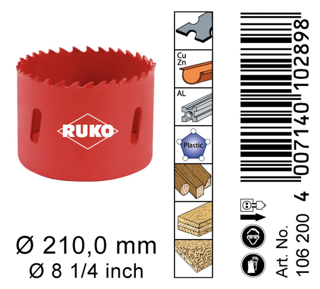 8-1/4" Bi-Metal Hole Saw, Pack of 2 J86507