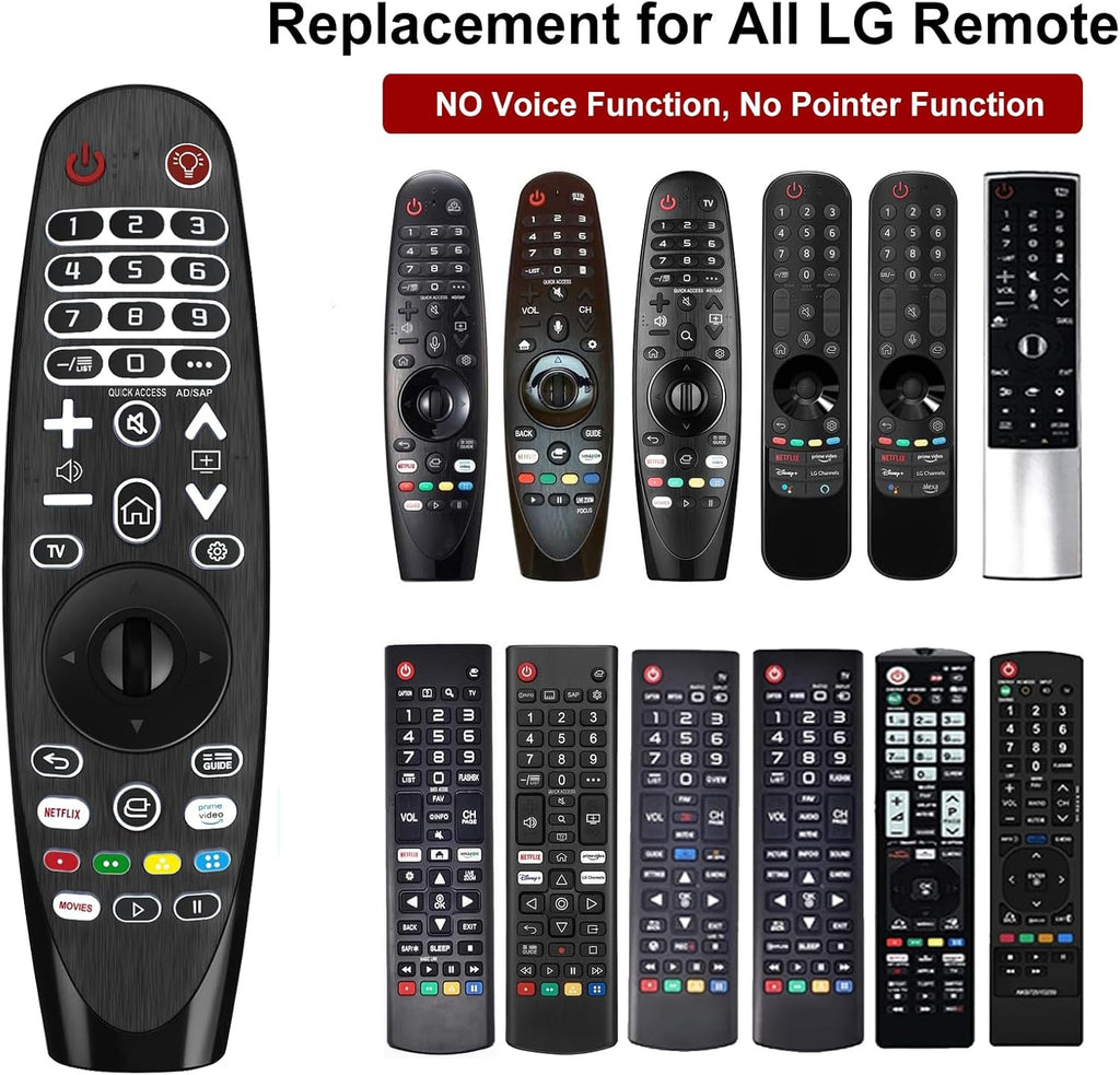 Universal Backlit Remote Control for LG Smart TVs H536