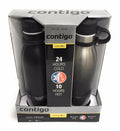 20 oz Stainless Steel Water Bottle 2-Pk Matte Black J3971