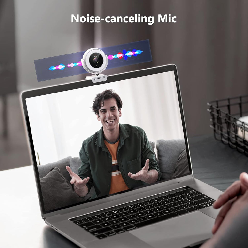 White 1080P Webcam with Remote Control U168150