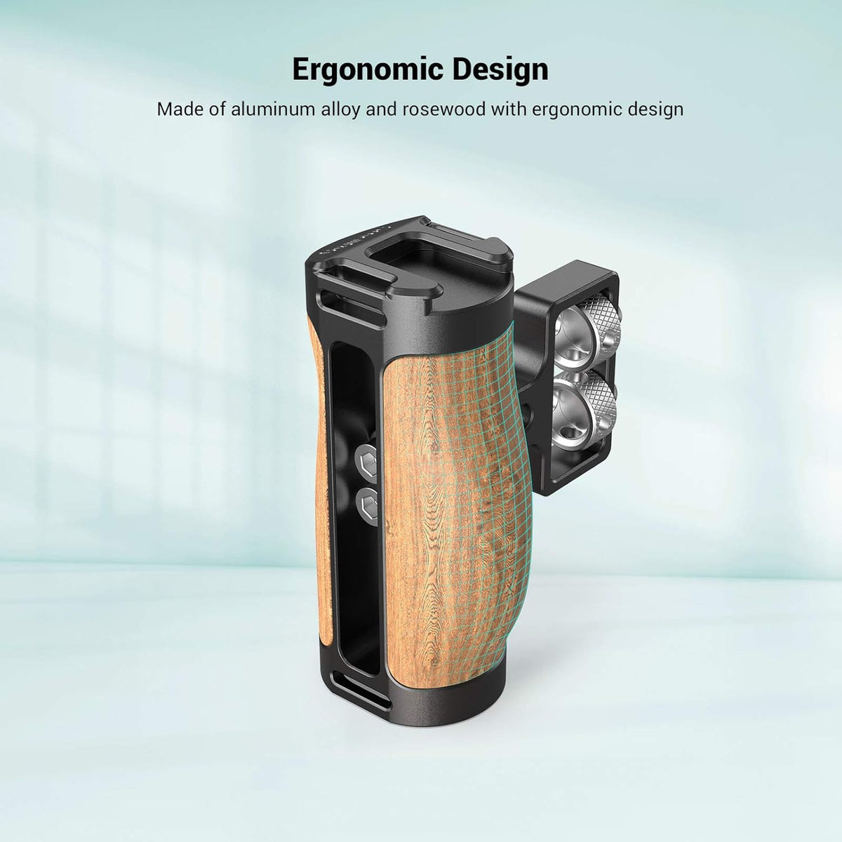 Wooden Mini Handle Side Handgrip with 1/4-20 Screws J933