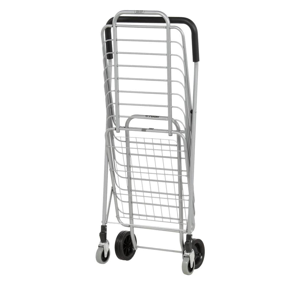 Grey Aluminum Shopping Cart C9315