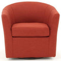 Swivel Barrel Chair Picante Polyester Blend O665