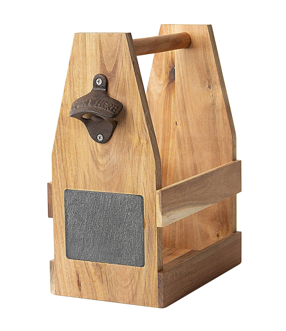 Acacia Slate Beer Carrier with Bottle Opener P119021