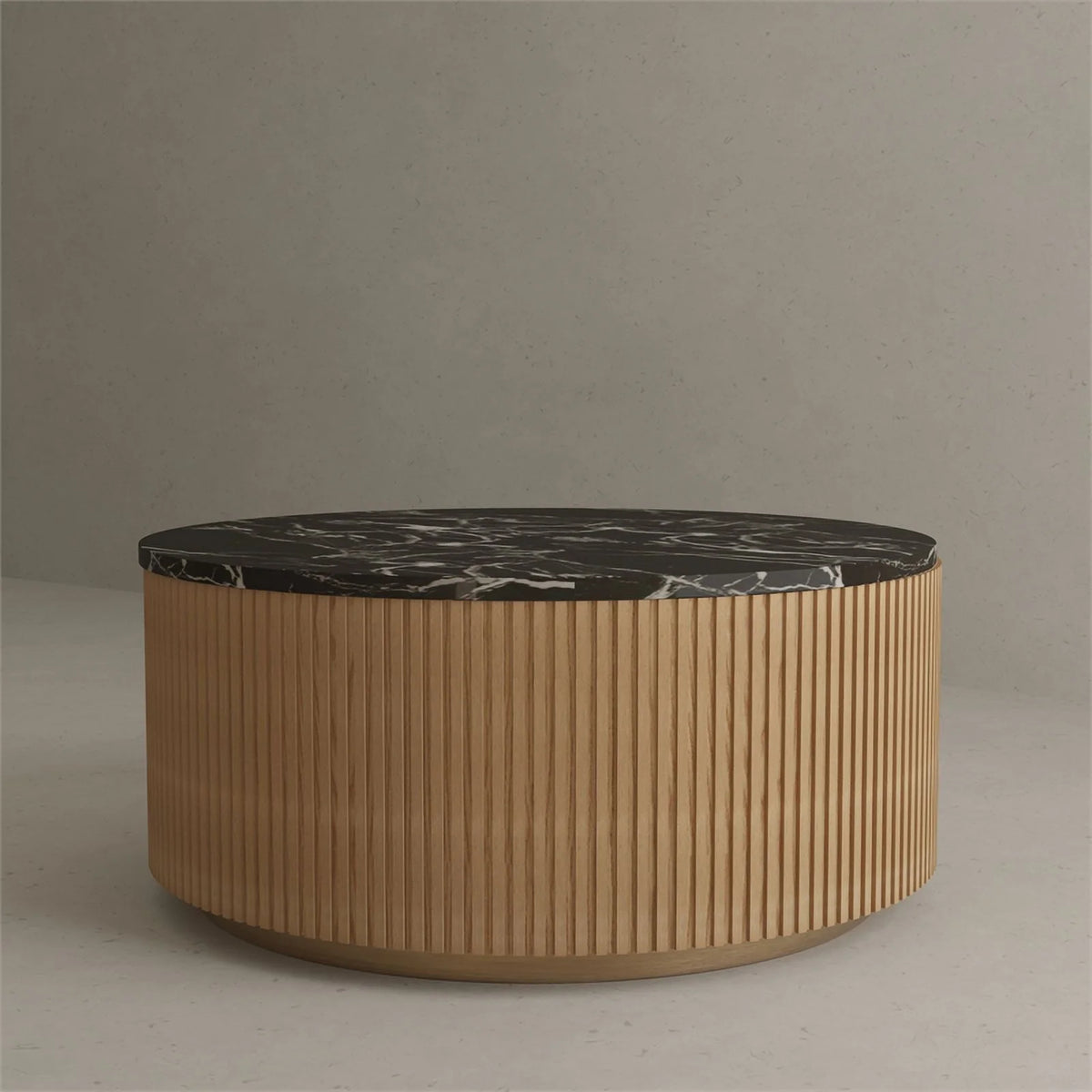 Black Faux Marble Wood Coffee Table E960