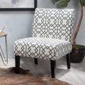 Geometric Fabric Accent Chair X552007