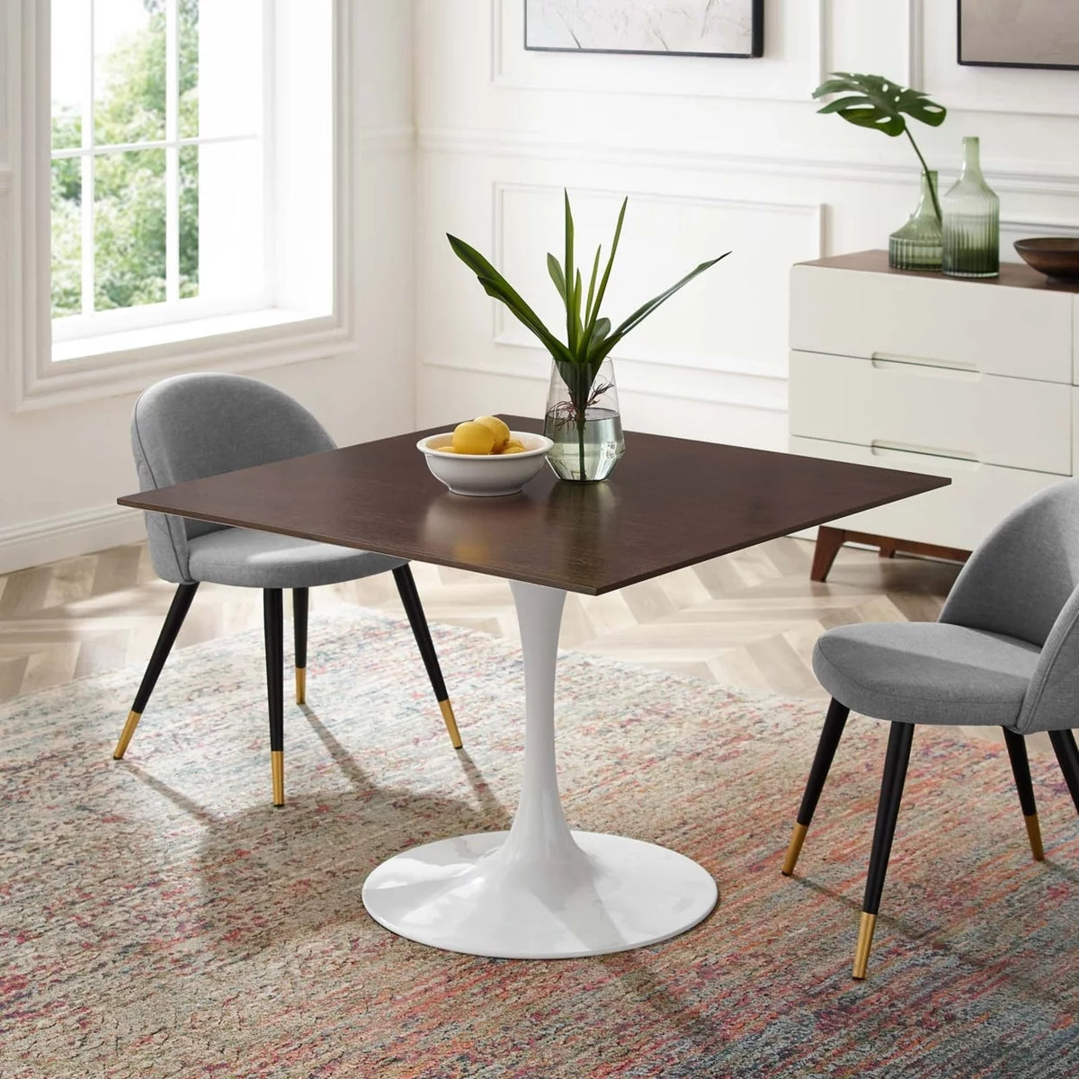 Modern Wood Square Dining Table E6697