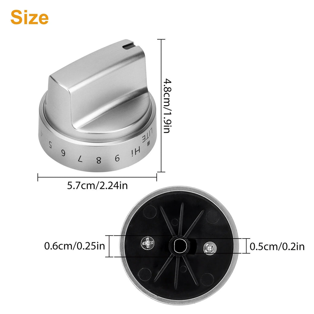 Stainless Steel Control Knobs Y89693