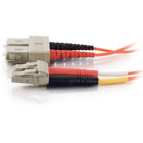 Orange LC-SC Duplex Multimode Fiber Optic Cable K332