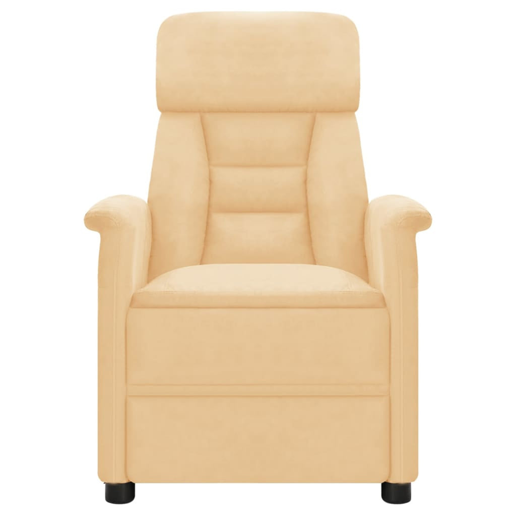 Electric Massage Recliner with Adjustable Footrest and Side Pocket, Faux Leather Sofa Chair A850200