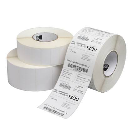 2 in x 1.25 in Zebra Direct Thermal Polypro 4000D Polypropylene Labels, 0.75 in Core, 380 Labels/Roll, 12 Rolls/Carton F41629
